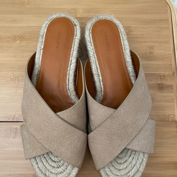 Never been worn ALL SAINTS cream sandal - Picture 4 of 5